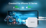 ⁦شاحن كوتيك 38 واط بمنفذين USB-C و USB-A مزدوج - أبيض⁩ - الصورة ⁦8⁩