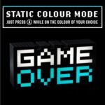مصباح ديكور بضوء بيكسل، 8 بت، على شكل عبارة Game Over، قابل للتجميع، يتفاعل مع الصوت بألوان متغيرة - Image 4