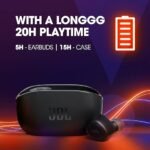 جي بي إل Wave 100TWS – سماعات أذن داخلية لاسلكية بالكامل (أسود) - Image 6