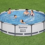 بست واي طقم مسبح مقاس ٣٫٦٦ متر × ٧٦ سم يشمل مسبح ومضخة فلترة ٢٢٠ ـ ٢٤٠ فولت ومتوافق مع خرطوشة الفلتر ٥٨٠٩٣ مقاس ١ / ٥٦٤١٦