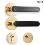 قفل الباب الرقمي موديل Y1604L لسمك الباب: 30-55 مم، يتم فتحه بواسطة Tuya Bluetooth / كلمة المرور / بصمة الإصبع / المفتاح