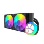 Darkflash Aquaglow DG240 الكل في واحد 240 مم ARGB مبرد وحدة المعالجة المركزية السائل - أسود