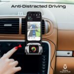 ⁦بروميت منصة شحن لاسلكي للسيارة ثلاثة في واحد متوافقة مع ماج سيف - أسود⁩ - الصورة ⁦8⁩