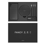 ⁦مجموعة Nillken Fancy Set كابل شحن لاسلكي 3 في 1 وحافظة سوداء متوافقة مع هاتف Iphone XS⁩ - الصورة ⁦2⁩