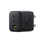 شاحن Baseus Palm Fast Charger 2C+1U 65W UK - Cluster Black
