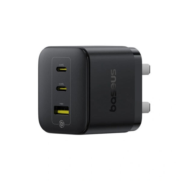 شاحن Baseus Palm Fast Charger 2C+1U 65W UK - Cluster Black