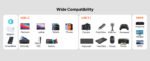 محول موسيل متعدد المنافذ من USB-C إلى HDMI - يدعم دقة 4K بمعدل 60 هرتز، وUSB-A بسرعة 5 جيجابت في الثانية، وشحن سريع بقدرة 100 واط، قاعدة توصيل 3 في 1 من سبائك الزنك لأجهزة MacBook - Image 6