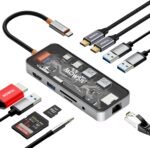 ⁦محطة إرساء موسيل 10 في 1 USB-C | شحن سريع بقدرة 100 واط | HDMI بدقة 4K 60 هرتز، RJ45، USB، SD/TF، ​​صوت | متوافقة مع MacBook و iPad⁩ - الصورة ⁦2⁩