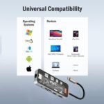 ⁦محطة إرساء موسيل 10 في 1 USB-C | شحن سريع بقدرة 100 واط | HDMI بدقة 4K 60 هرتز، RJ45، USB، SD/TF، ​​صوت | متوافقة مع MacBook و iPad⁩ - الصورة ⁦3⁩