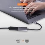 محول موسيل من USB-C إلى HDMI - يدعم دقة 4K بمعدل 60 هرتز، مصنوع من سبائك الألومنيوم، محول عالي السرعة لأجهزة ماك بوك واللابتوب و iPad - Image 4
