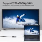 محول منفذ عرض مصغر من موسيل إلى HDMI - دقة 4K بمعدل 60 هرتز، مطلي بالذهب، سهل الاستخدام (التوصيل والتشغيل) لأجهزة ماك بوك والكمبيوتر الشخصي والتلفزيون - Image 4