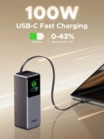 باور بنك يوغرين نيكسود بسعة 20000 مللي أمبير وقوة 165 واط مع كابل USB-C قابل للسحب - PB726 - Image 5