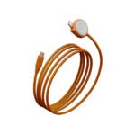 كابل Energea FLOW DUO للساعات، كابل 2 في 1 من نوع C إلى C + كابل ساعة، بسرعة 480 ميجابت في الثانية، وقوة 60 واط، وطول 1.5 متر - برتقالي