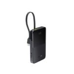 ⁦بنك طاقة Baseus EnerFill FC51 Bipow2 Pro بشاشة عرض رقمية وكابل مدمج، سعة 10000 مللي أمبير، قدرة 22.5 واط - أسود كوني⁩ - الصورة ⁦2⁩