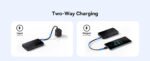 ⁦بنك طاقة Baseus EnerFill FC51 Bipow2 Pro بشاشة عرض رقمية وكابل مدمج، سعة 10000 مللي أمبير، قدرة 22.5 واط - أسود كوني⁩ - الصورة ⁦9⁩