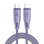 كابل راف باور RP-CB1037 60 واط C-C 1.2 متر USB2.0 3A أرجواني - RP-CB1037P