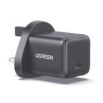 يوجرين شاحن GaN سريع أحادي المنفذ USB-C بقوة 30 واط قابس UK رمادي فضائي — X513-55532