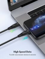 ⁦كيبل راف باور آر بي-سي بي ١٠١٧ من يو إس بي سي إلى لايتنينج، ١٫٢ متر، نايلون، أسود⁩ - الصورة ⁦4⁩
