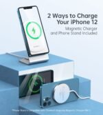 حامل شحن لاسلكي مغناطيسي سريع من CHOETECH مع كابل USB-C بطول 1.5 متر لجهاز iPhone 12 (H047+T517) T511-S - Image 3
