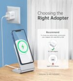 حامل شحن لاسلكي مغناطيسي سريع من CHOETECH مع كابل USB-C بطول 1.5 متر لجهاز iPhone 12 (H047+T517) T511-S - Image 6