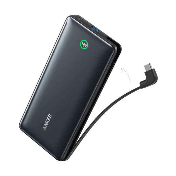 woo-sync-1790304030270-41266b باور بانك أنكر نانو A1387H11 (20000 امبير ،واط 30 ، كابل USB-C مدمج) - أسود - Image 1