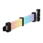 ⁦كابل GameMax 12VHPWR-B بوصلة 3x8-Pin ARGB لتوسيع الطاقة – أسود⁩ - الصورة ⁦2⁩