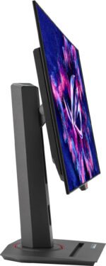 ⁦شاشة ألعاب مسطحة Asus Rog Strix OLED XG27AQWMG مقاس 27 بوصة، بدقة 2K QHD (2560 × 1440)، ومعدل تحديث 280 هرتز، وزمن استجابة 0.03 مللي ثانية، وتقنية TrueBlack Glossy WOLED، ومعيار VESA DisplayHDR، ومنفذ HDMI 2.1.⁩ - الصورة ⁦3⁩