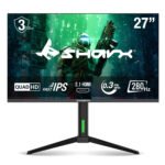 شاشة SHARX للألعاب 27 بوصة QHD – معدل تحديث 280Hz، زمن استجابة 0.3ms، لوحة Fast IPS، HDMI 2.1، قاعدة قابلة للتعديل، إضاءة RGB، دعم Free Sync وG-Sync Compatible – موديل 27Q280I.