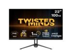 شاشة ألعاب تويستد مايندز TM22FHD100IPS بحجم 22 بوصة FHD IPS و 100 هرتز و 1 مللي ثانية - أسود