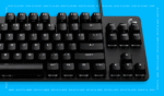 لوجيتيك كيبورد الالعاب الميكانيكية بتوصيل سلكي موديل G413 TKL SE , اغطية مفاتيح PBT Tactile, تدعم اللغة العربية بأضاءة خلفية بيضاء - اسود - Image 5