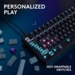 ⁦لوحة مفاتيح الألعاب الميكانيكية السلكية  لوجيتك G316 X 98%  بمفاتيح لمسية وتصميم أمريكي - أسود⁩ - الصورة ⁦17⁩
