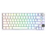 ⁦لوحة مفاتيح ميكانيكية ATTACK SHARK X820 Ultra Tri-Mode 75% Gasket - White Contours + Shark Switch⁩ - الصورة ⁦2⁩