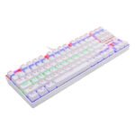 ⁦كيبورد الألعاب Redragon KUMARA K552W RGB TKL سلكي ميكانيكي (مفاتيح Blue) – أبيض⁩ - الصورة ⁦4⁩