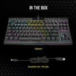 ⁦لوحة مفاتيح الألعاب السلكية كورسير K70 RGB TKL CHAMPION SERIES⁩ - الصورة ⁦12⁩