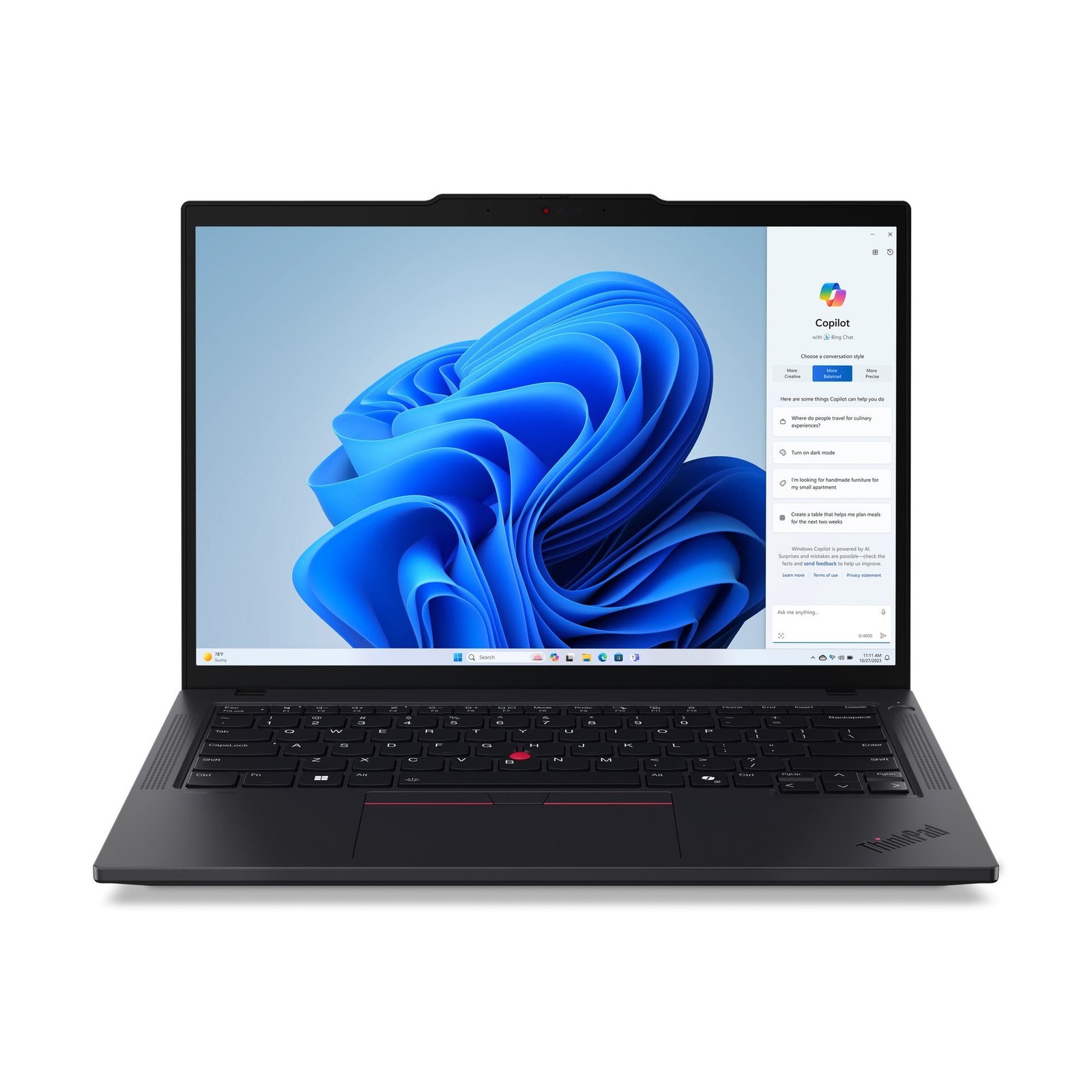 woo-sync-1790334915692-1f8835 لينوفو ثنك باد T14 الجيل الخامس موديل: 21ML008NUS, معالج Intel Core Ultra 7 165U, رام 32GB, تخزين SSD 512GB, شاشة 14 إنش WUXGA تعمل باللمس, ويندوز 11 برو - Image 1