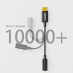 ⁦محول Choetech USB-C إلى مقبس الصوت 3.5 ملم AUX003-BK⁩ - الصورة ⁦12⁩
