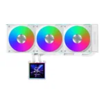 Lian Li HydroShift II LCD-S 360 AIO CL Cooler (White) 360mm radiator, 3.4” Display - Image 2