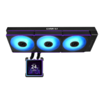 Lian Li HydroShift II LCD-S 360 AIO CL Cooler (Black) 360mm radiator, 3.4” Display - Image 3
