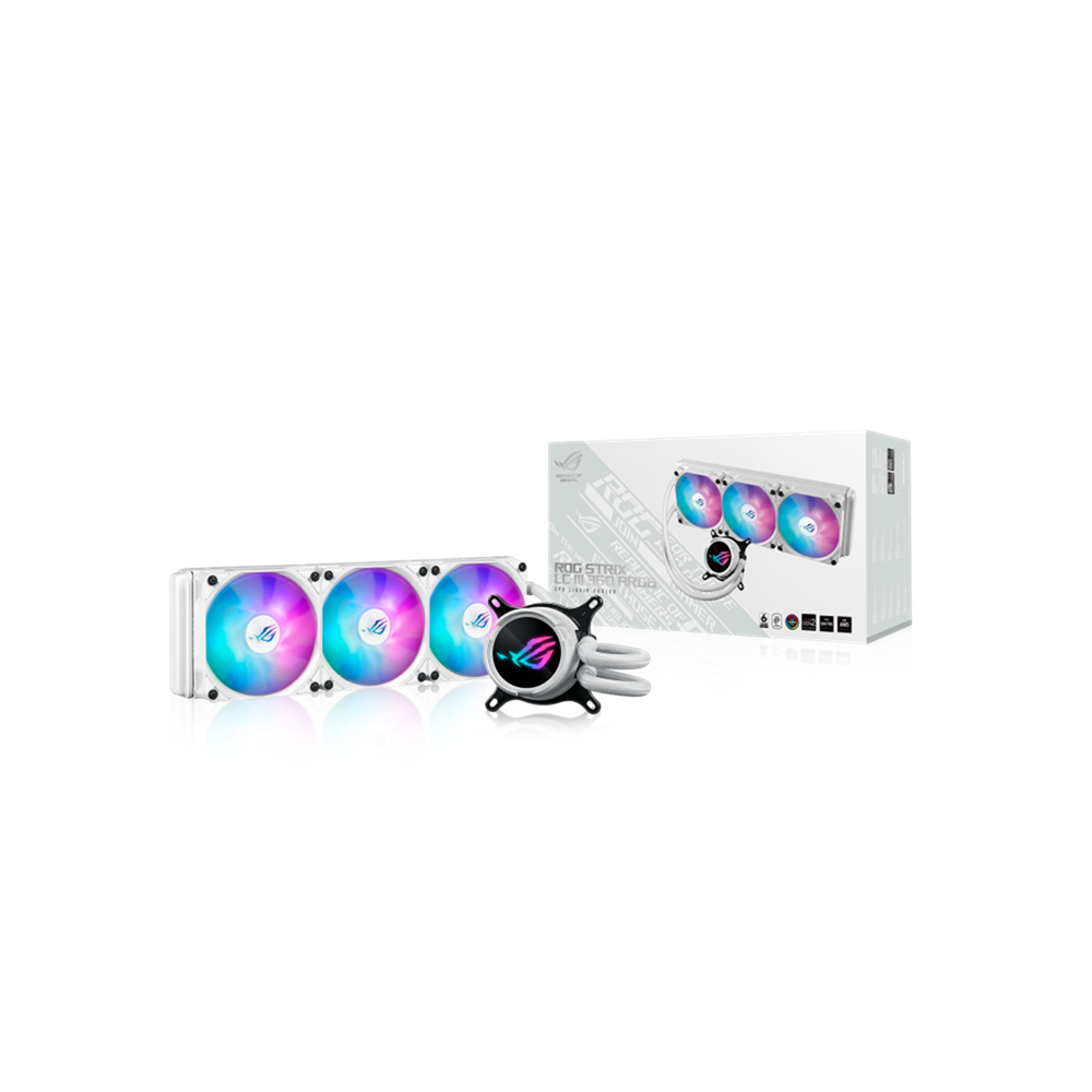 woo-sync-1790346637518-365258 ASUS ROG Strix LC III 360 ARGB White Edition All-in-One liquid CPU Cooler - الصورة 1