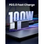 ⁦UGREEN L512 USB-C to USB-C 100W PD Fast Charging Cable, 2m⁩ - الصورة ⁦2⁩