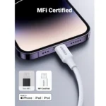 ⁦UGREEN 60479 USB-C to Lightning PD Fast Charging Cable, 2m White⁩ - الصورة ⁦2⁩