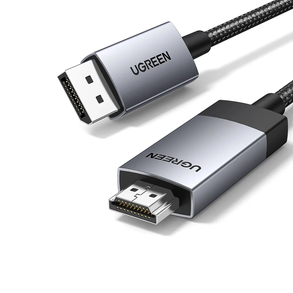 woo-sync-1790348566407-e53461 UGREEN DP119 DisplayPort DP to HDMI 4K@60Hz, 2K@144Hz, FHD@240Hz Cable, 3m - Image 1