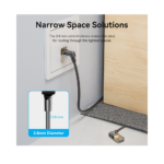 ⁦Vention IKLBI Rotatable Cat8 STP Ethernet Patch Cable 40Gbps – 3m⁩ - الصورة ⁦3⁩