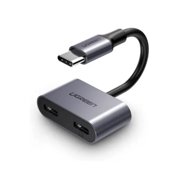UGREEN 60165 USB-C to Male To Dual USB-C Female Adapter (Audio & Charging)