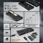 ⁦Microdigit MT303ME 2in1 M.2 NVMe SSD Enclosure Case with Card Reader⁩ - الصورة ⁦2⁩