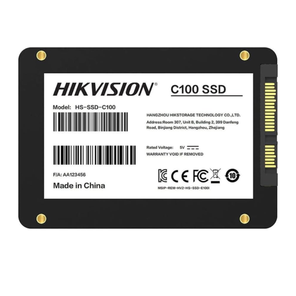Hikvision 480GB C100 SSD 2.5″ SATA 6Gb/s – 550MB/s