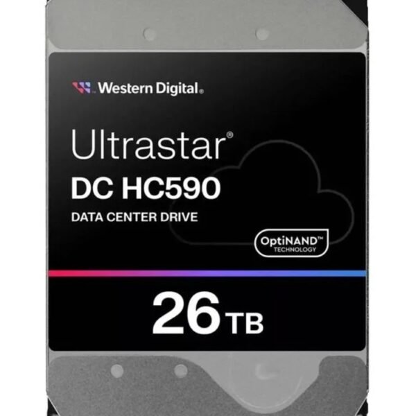 WD 26TB Ultrastar DC HC590 SATA 3.5″ Data Center HDD, 7200rpm