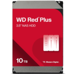 WD 10TB Red Plus NAS Hard Drive 3.5″ SATA HDD, 260MB/s