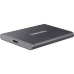 ⁦SAMSUNG 1TB Portable SSD T7 USB 3.2 1050MB/s, Grey⁩ - الصورة ⁦2⁩