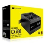 Corsair 750W CX750 PSU 750Watt Power Supply 80plus Bronze